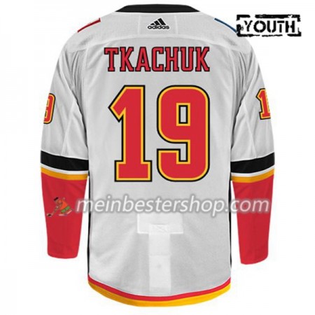 Calgary Flames MATTHEW TKACHUK 19 Adidas Weiß Trikot Authentic - Kinder